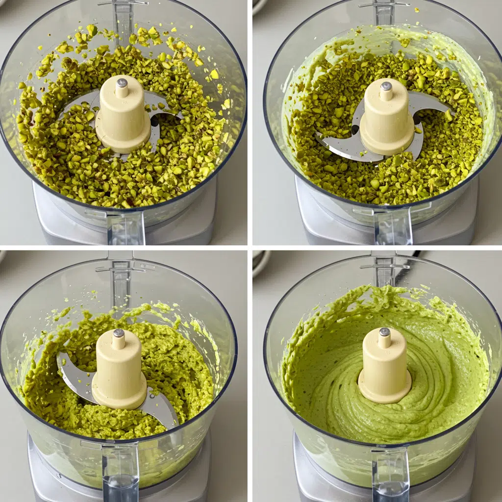 Making pistachio cream step-by-step