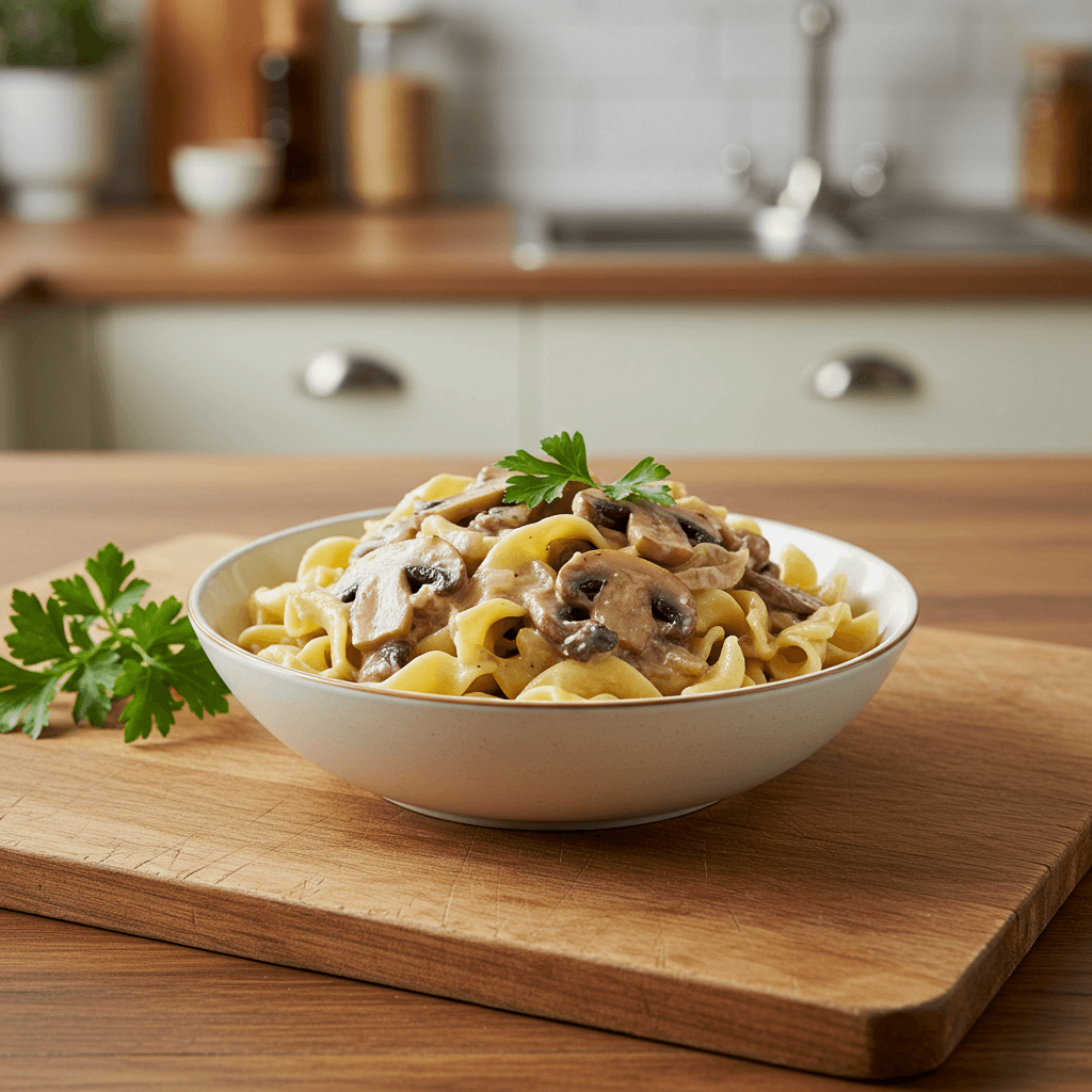 Vegan stroganoff recipes with creamy mushroom sauce